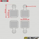 Semi-metal brake pads E-Bike type Magura MT5... Ferodo (4 pieces)