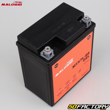 Batterie Malossi MTX7L-BS 12V 7Ah gel Hanway Furious, Honda, Piaggio, Vespa...