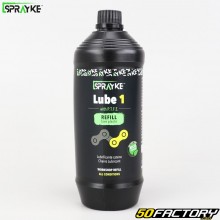 Recharge lubrifiant chaîne vélo Sprayke Lube 1 1L