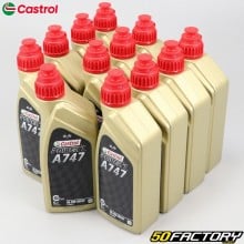 Olio motore 2T Castrol 747 100% Sintetico 1L (scatola da 12)