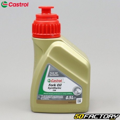 Huile de fourche Castrol Fork Oil Synthetic 500ml grade 5