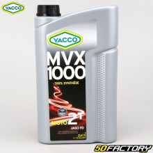 Huile moteur 2T Yacco MVX 1000 Race 100% synthèse 2L