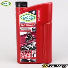 Olio motore Yacco 4T 10W60 MVX Race Sintesi 100% 2L