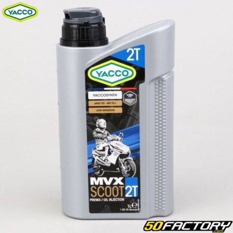 Olio motore Yacco 2T MVX Scoot semisintesi 1L