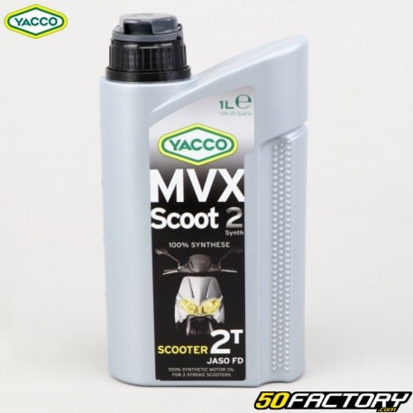 Óleo de motor Yacco 2T MVX 100 Scoot% de síntese 1L