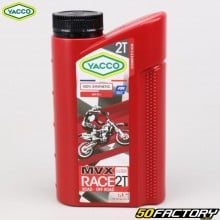 Huile moteur 2T Yacco MVX Race 100% synthèse 1L