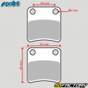 Organic brake pads Piaggio MP3 125, 400, 500, X10, Bmw ... Polini