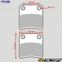 Organic brake pads Piaggio MP3 125, 400, 500, X10, Bmw ... RMS