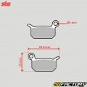 Pastilhas de freio de metal sinterizado Husqvarna TC, KTM LC, SX 50, 65 ... SBS Racing