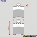 Organic brake pads Booster, Bw&#39;s, Trekker,  Stalker,  Typhoon... RMS