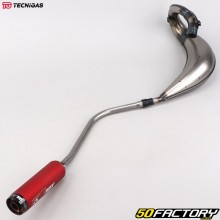 Exhaust pipe Fantic XE, XM 50 (2021 - 2022) Tecnigas E-NOX Evo 2 silencer red