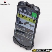 Support smartphone et GPS silicone sur guidon de vélo Hapo-G