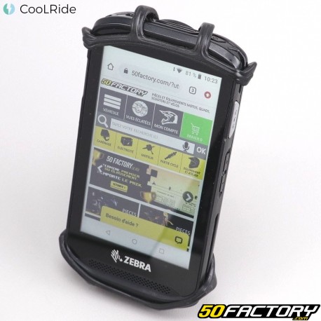 Smartphone e supporto GPS silicone sul manubrio della bici CoolRide