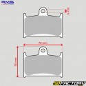 Pastiglie freno anteriore organiche Suzuki GSX R 750, Triumph Daytona 600... RMS