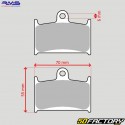 Plaquettes de frein avant organique Suzuki GSX R 750, Triumph Daytona 600... RMS