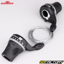Comandi della marcia destra e sinistra della Sun BikeRace 3x8 velocità con indicatore