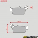 Organic brake pads Kymco K12, Super 8, Honda XLR,  Peugeot... Braking