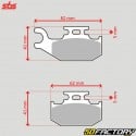Front right sintered metal brake pads Suzuki Kingquad 450, 700 and 750 ... SBS Racing