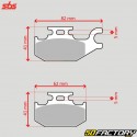 Pastilhas de freio de metal sinterizado Can-Am Outlander 400, Yamaha Wolverine 450, John Deere Buck 500...SBS fora de estrada