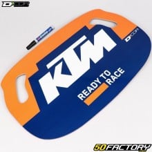 Orange and blue KTM panel plate