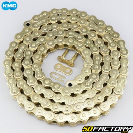 Reinforced 525 chain 108 gold KMC links