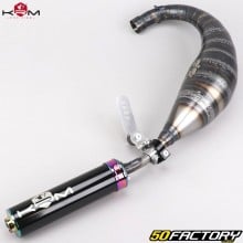 Exhaust pipe Derbi KRM Pro Ride 90/100cc silencer Neo-chrome, holographic
