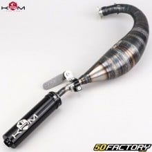 Terminale scarico AM6 Minarelli KRM Pro Ride 100/115cc Silenziatore nero