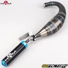 Exhaust pipe AM6 Minarelli KRM Pro Ride 100/115cc turquoise silencer