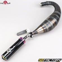 Exhaust pipe AM6 Minarelli KRM Pro Ride 100/115cc silencer Neo-chrome, holographic