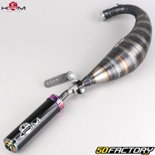 Exhaust pipe Derbi KRM Pro Ride 96/100cc silencer Neo-chrome, holographic