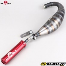 Terminale scarico Derbi KRM Pro Ride 100/115cc Silenziatore rosso