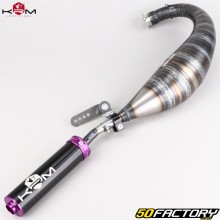Exhaust pipe Derbi KRM Pro Ride 100/115cc muffler purple
