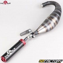 Terminale scarico Derbi KRM Pro Ride 100/115cc Silenziatore rosso