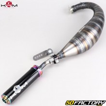 Exhaust pipe Derbi KRM Pro Ride 100/115cc silencer Neo-chrome, holographic