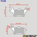 Brake pads front right organic Yamaha Tricity 125, 155, 300 RMS