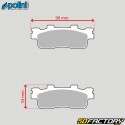 Sintered metal rear brake pads Kymco Downtown,  People, Kawasaki ... Polini