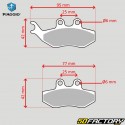 Front brake pads ORIGIN Tzr (from 2003), Drd Racing,  Beta RR Sherco,  Trigger...