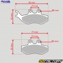 Organic brake pads Yamaha TZR 50, Derbi DRD Racing 50, Beta RR Enduro 50 ... RMS