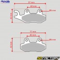 HM Baja sintered metal brake pads, Derapage,  Peugeot Metropolis 400, Django... RMS