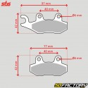 Pastillas de freno de metal sinterizado HM, DerbiHonda Rebel, Kawasaki KLX 250, Yamaha YFZ 450 ... SBS todoterreno