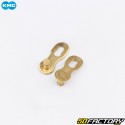KMC gold 9-speed bicycle chain quick release (set of 2)