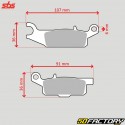 Front right sintered metal brake pads Yamaha YFM Raptor 250, Grizzly 550 and 700 SBS Racing