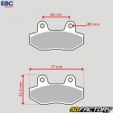 Organic front brake pads Rieju RS3,  Hanway Furious,  Peugeot Vivacity 3, Speedcool, Brixton BX...EBC