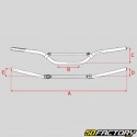 Guidon cross alu Honda CRF 50 rouge Ø22 mm