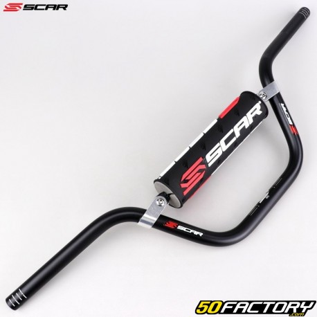 Manubrio Ã˜22 mm Scar Pit bike S² nera con schiuma nera