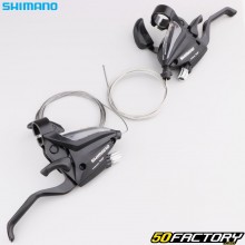 Shifters com alavancas de freio Shimano ST-EF500 3x8V