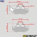 Sintered metal brake pads Yamaha TZR 50, Derbi DRD Racing 50, Beta RR Enduro 50 ... EBC