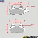 Pastiglie freno organiche Daelim Roadwin 125, Honda NSR 150, Kymco Hipster 150 ... EBC