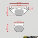 Pastillas de freno orgánicas Derbi DRD Xtreme, Gilera SMT (desde 2011), Sherco,  Rieju RS2, Peugeot Kisbee...