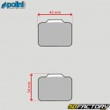Organic brake pads MBK Nitro,  Yamaha Aerox,  Aprilia Aira, Beta Eikon... Polini
